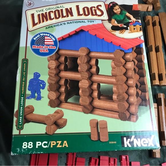 The Original Lincoln Logs Lake Union Lodge By K’nex Hasbro Toys Missing Parts - Picture 6 of 13